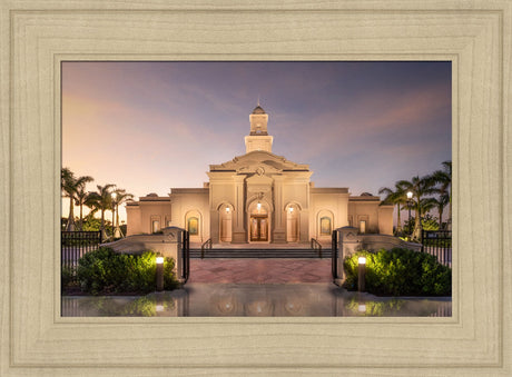 McAllen Temple- Covenant Path - framed giclee canvas