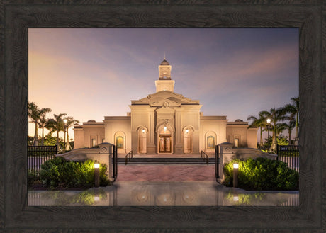 McAllen Temple- Covenant Path - framed giclee canvas