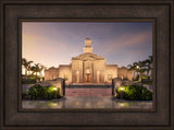 McAllen Temple- Covenant Path - framed giclee canvas