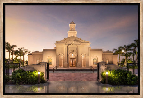 McAllen Temple- Covenant Path - framed giclee canvas