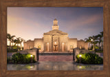 McAllen Temple- Covenant Path - framed giclee canvas