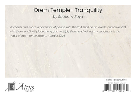Orem Temple- Tranquility