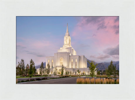 Orem Temple- Clarity - framed giclee canvas