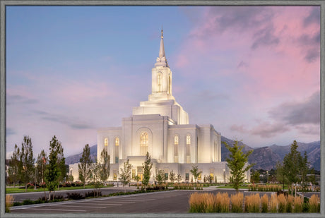 Orem Temple- Clarity - framed giclee canvas