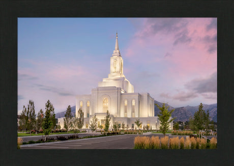 Orem Temple- Clarity - framed giclee canvas