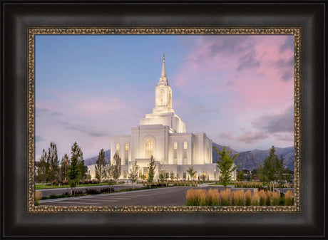 Orem Temple- Clarity - framed giclee canvas