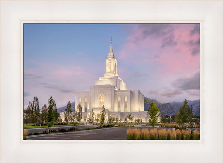 Orem Temple- Clarity - framed giclee canvas