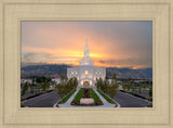 Orem Temple - Brightly Beams - framed giclee canvas