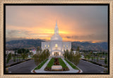 Orem Temple - Brightly Beams - framed giclee canvas