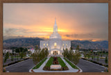 Orem Temple - Brightly Beams - framed giclee canvas