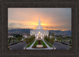 Orem Temple - Brightly Beams - framed giclee canvas