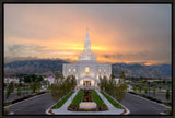 Orem Temple - Brightly Beams - framed giclee canvas