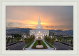 Orem Temple - Brightly Beams - framed giclee canvas