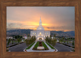 Orem Temple - Brightly Beams - framed giclee canvas