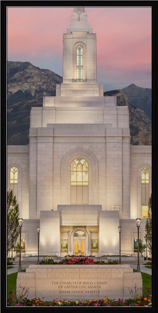 Orem Temple - Mighty Fortress - framed giclee canvas