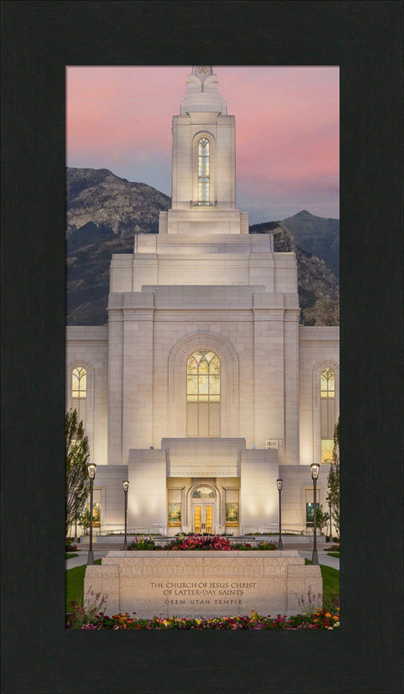 Orem Temple - Mighty Fortress - framed giclee canvas