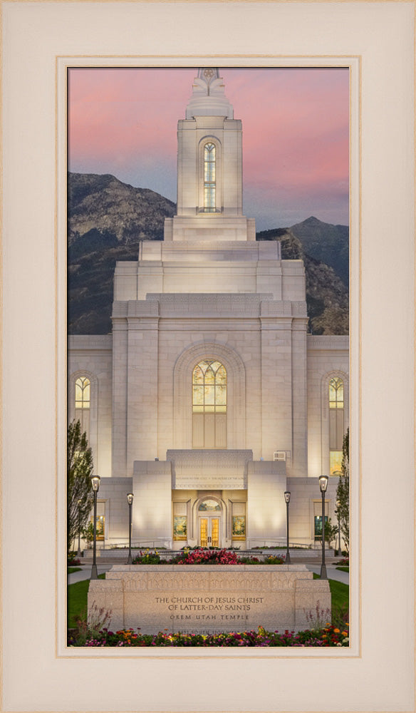 Orem Temple - Mighty Fortress - framed giclee canvas