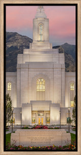 Orem Temple - Mighty Fortress - framed giclee canvas