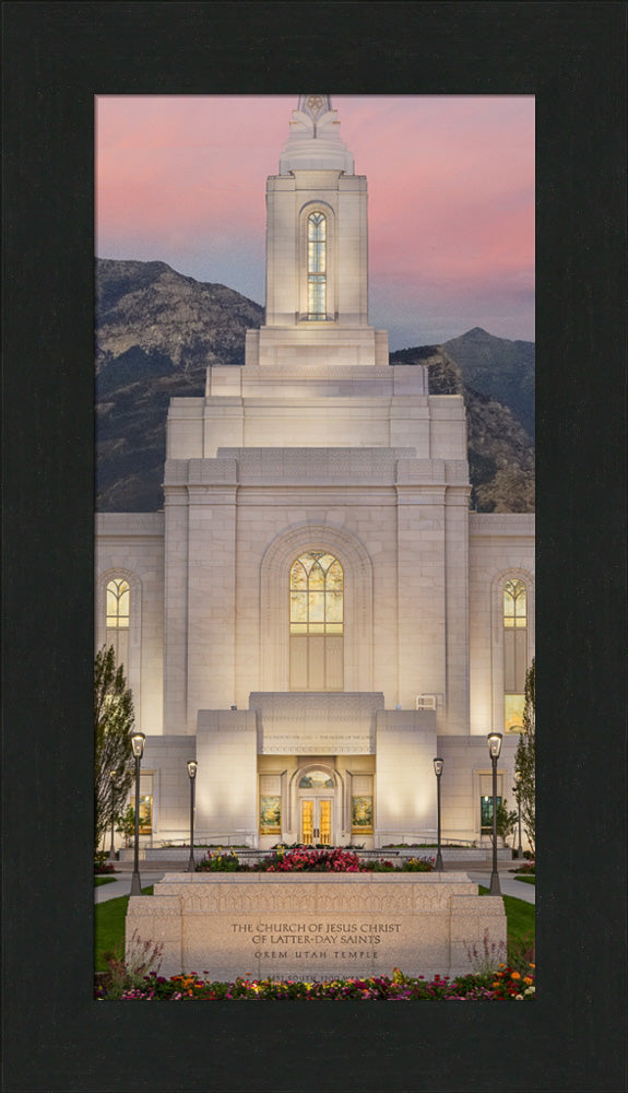 Orem Temple - Mighty Fortress - framed giclee canvas