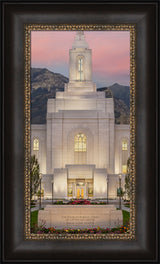 Orem Temple - Mighty Fortress - framed giclee canvas