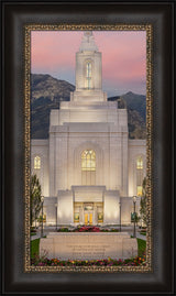 Orem Temple - Mighty Fortress - framed giclee canvas