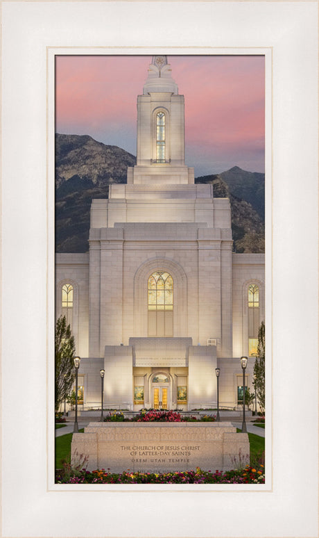 Orem Temple - Mighty Fortress - framed giclee canvas