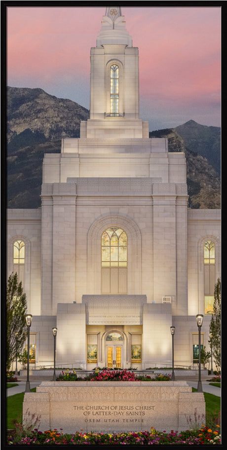 Orem Temple - Mighty Fortress - framed giclee canvas