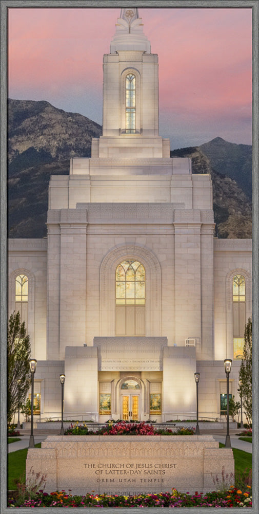 Orem Temple - Mighty Fortress - framed giclee canvas