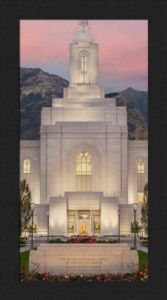 Orem Temple - Mighty Fortress - framed giclee canvas