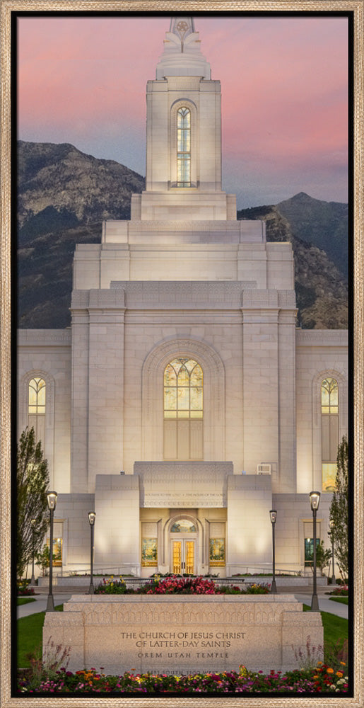 Orem Temple - Mighty Fortress - framed giclee canvas