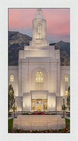 Orem Temple - Mighty Fortress - framed giclee canvas