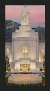 Orem Temple - Mighty Fortress - framed giclee canvas