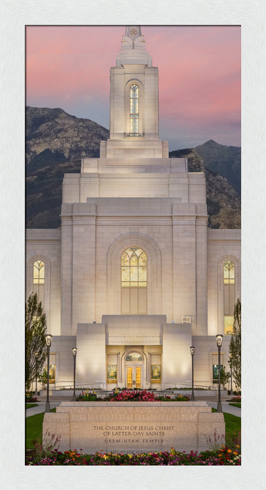 Orem Temple - Mighty Fortress - framed giclee canvas