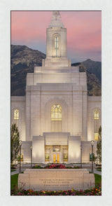 Orem Temple - Mighty Fortress - framed giclee canvas