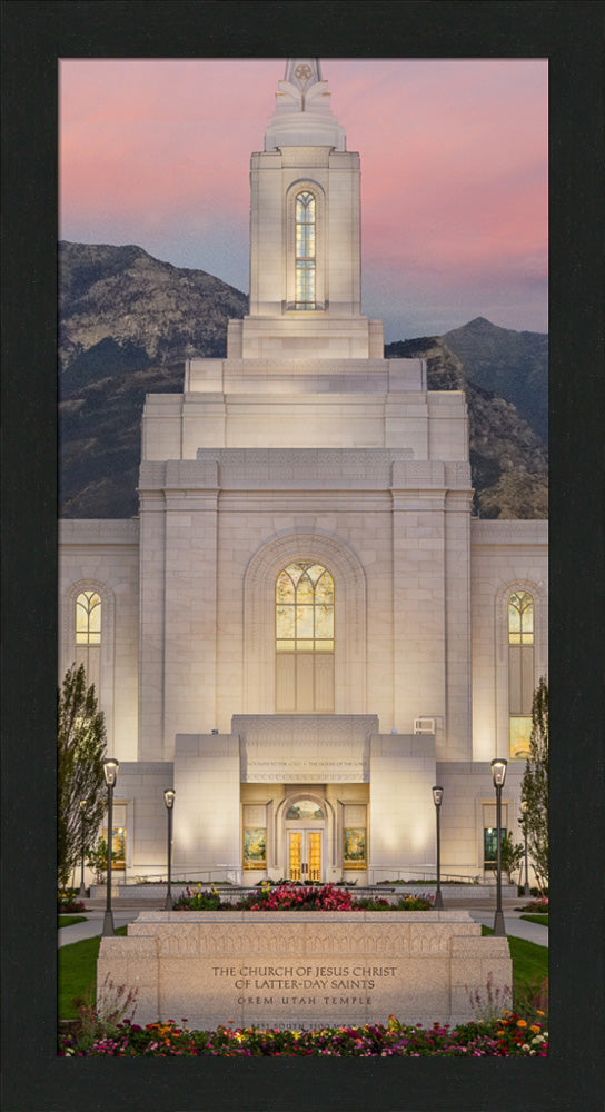 Orem Temple - Mighty Fortress - framed giclee canvas