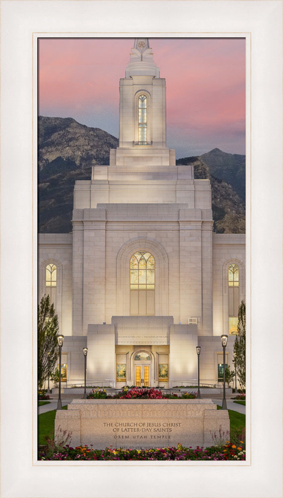 Orem Temple - Mighty Fortress - framed giclee canvas