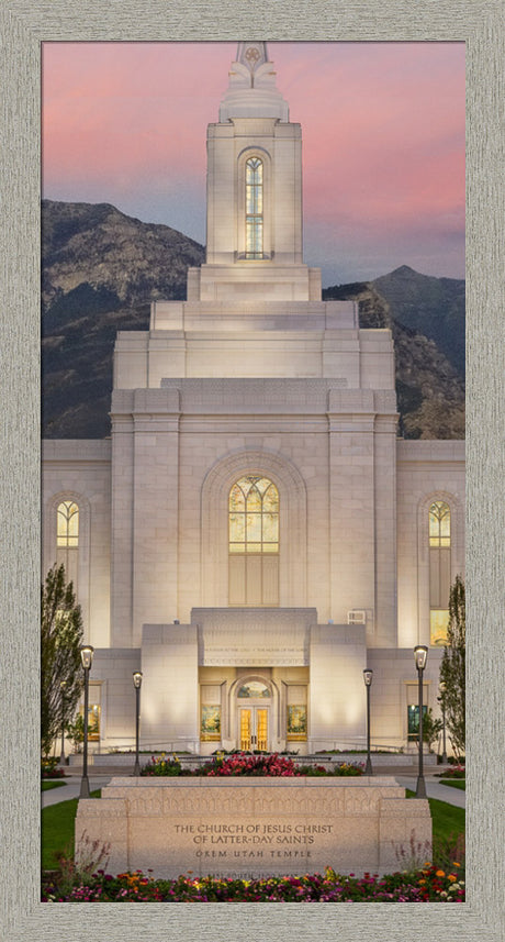 Orem Temple - Mighty Fortress - framed giclee canvas