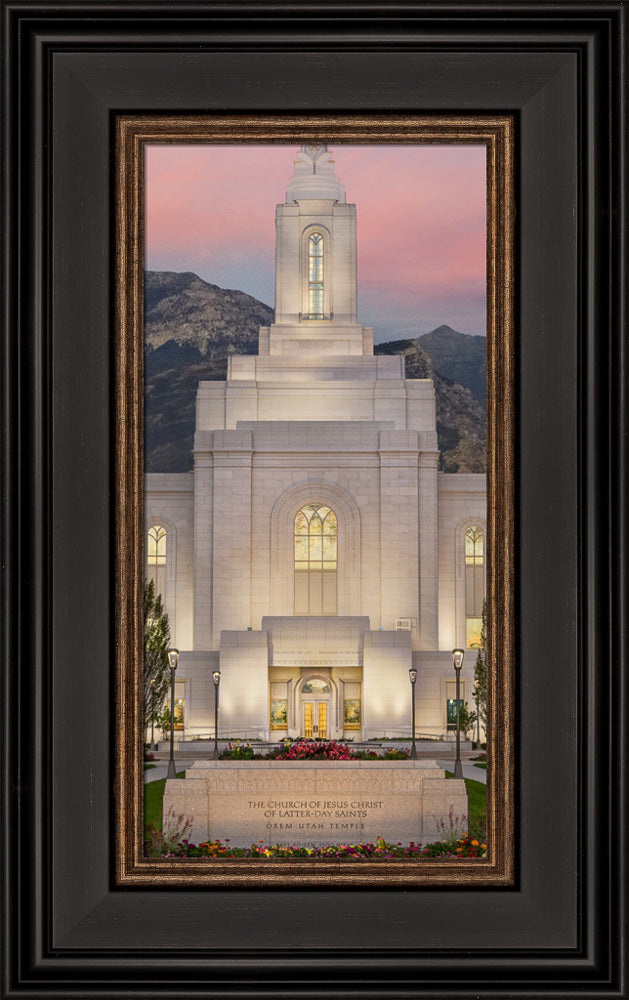 Orem Temple - Mighty Fortress - framed giclee canvas