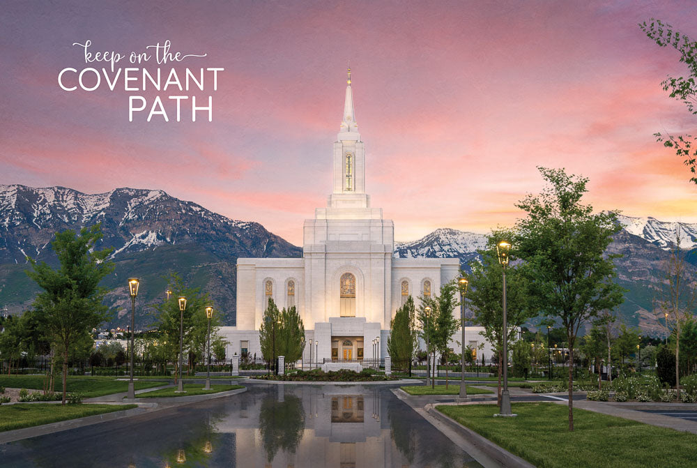 Orem Temple - Covenant Path Series 12x18 repositionable poster