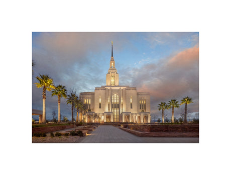 Red Cliffs Utah Temple - Sunset