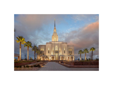 Red Cliffs Utah Temple - Sunset