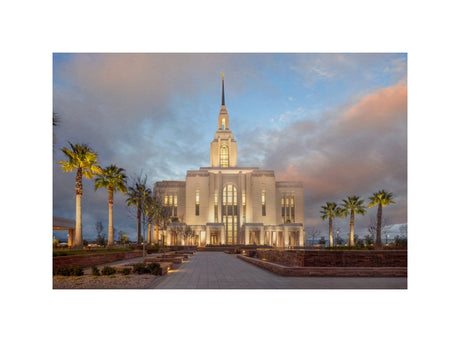 Red Cliffs Utah Temple - Sunset
