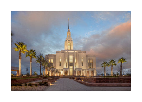 Red Cliffs Utah Temple - Sunset