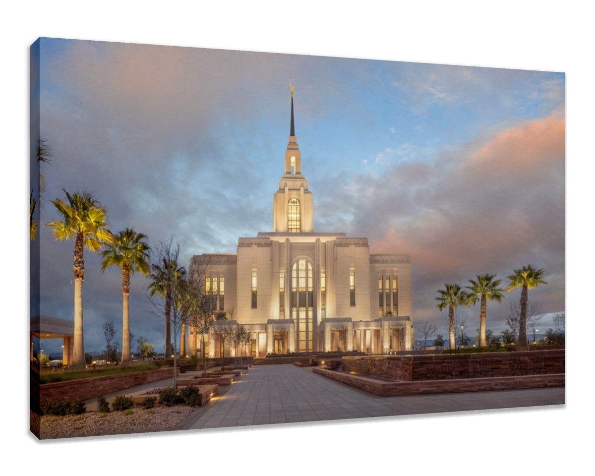 Red Cliffs Utah Temple - Sunset