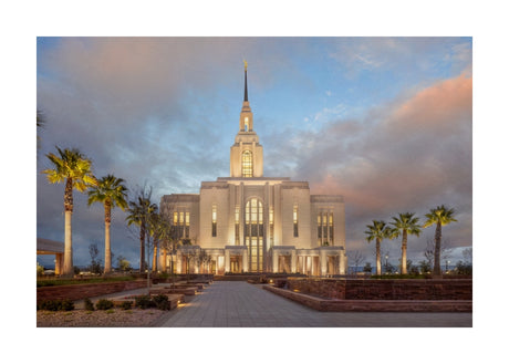 Red Cliffs Utah Temple - Sunset