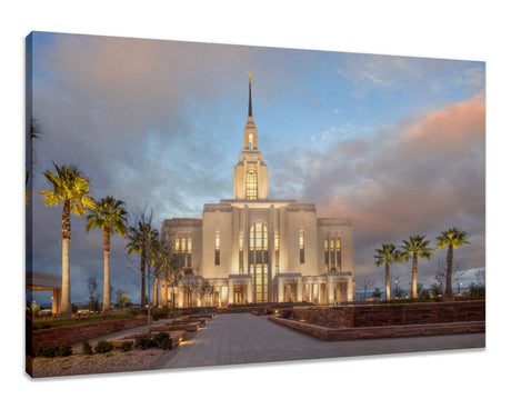 Red Cliffs Utah Temple - Sunset