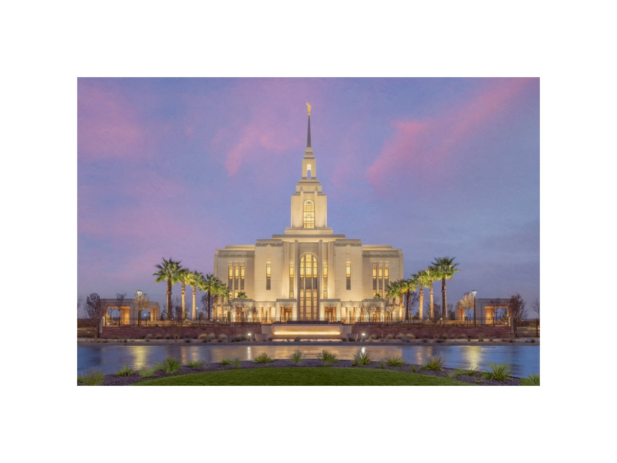 Red Cliffs Utah Temple - Eventide