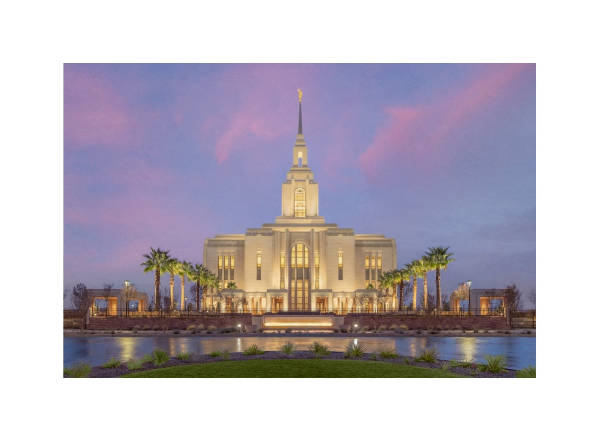 Red Cliffs Utah Temple - Eventide