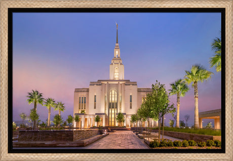 Red Cliffs Utah Temple - Covenant Path - framed giclee canvas