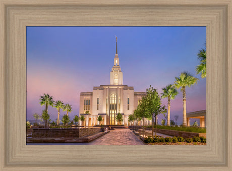 Red Cliffs Utah Temple - Covenant Path - framed giclee canvas